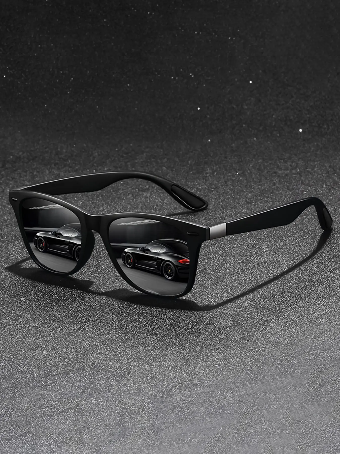 The latest fashionable retro square splicing glasses, unisex, classic splicing frame with rubber nose pad, spring eyeglass legs, not easy to slip off and comfortable to wear, suitable for driving, tourism, vacation, mountain climbing, etc