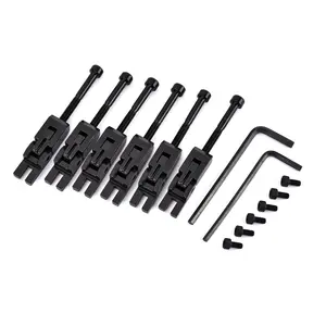 Musical Instrument Accessories Guitar Accessories Guitar 6-piece Set Black Double Rocker Saddle + Screw