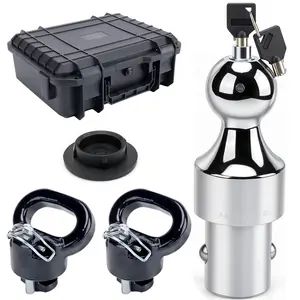 60638 Upgraded 38K Gooseneck Hitch Kit | 2-5/16" Ball + Lock + Safety Chain Anchors | Fits 2013-2025 Dodge Ram 2500 3500 | With Storage Case