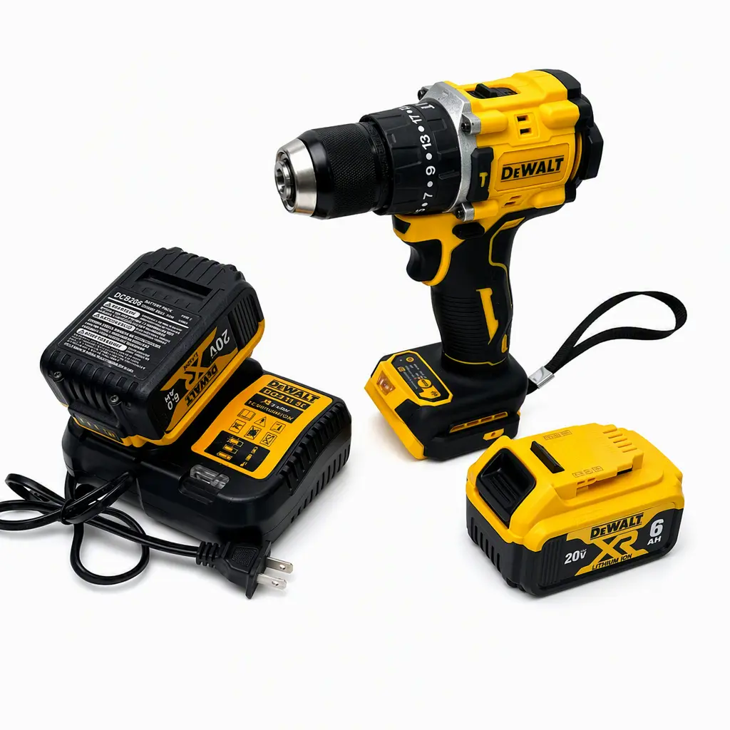 DCF805 1/2 in Electric Drill Driver - 2-Speed Selection, Built-In Work Light, Precision Fastening for Wood, Plastic (Tools & Hardware, Power Tools) partner