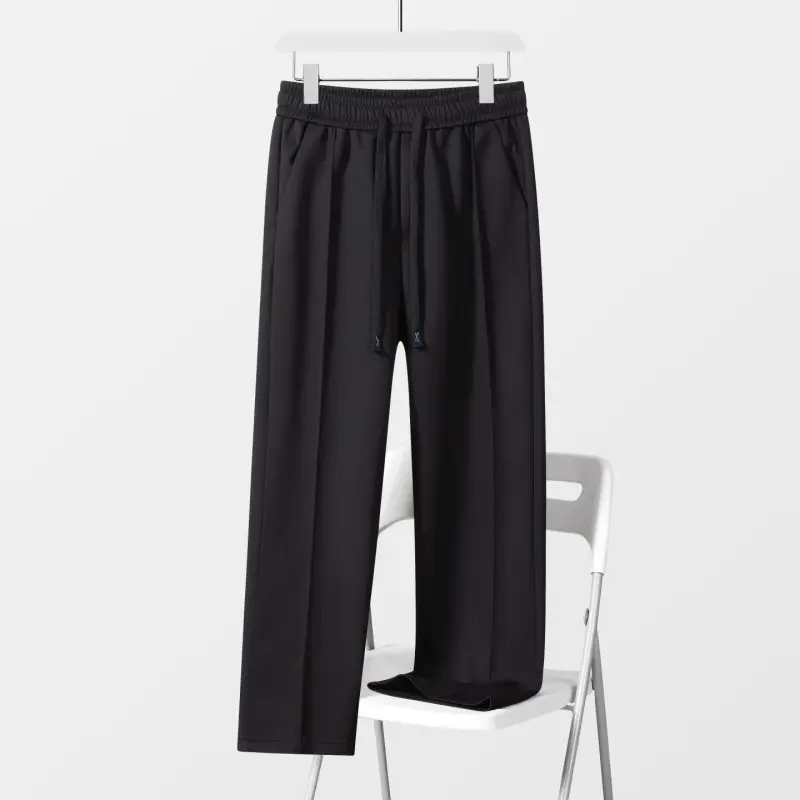 Y2K Aesthetic Drawstring Wide‑Leg Sweatpants High Waist Relaxed Fit Casual Joggers For Daily Outfit