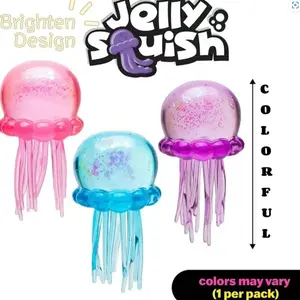1pc Jellyfish Squeeze Toy, Soft Squishy Silicone, a soft, slow-rebound sensory toy, a relaxing, slow-bouncing stress-relief desk gadget with a durable design, an essential relaxation tool for adults, perfect for desks, study tables, Easter gift