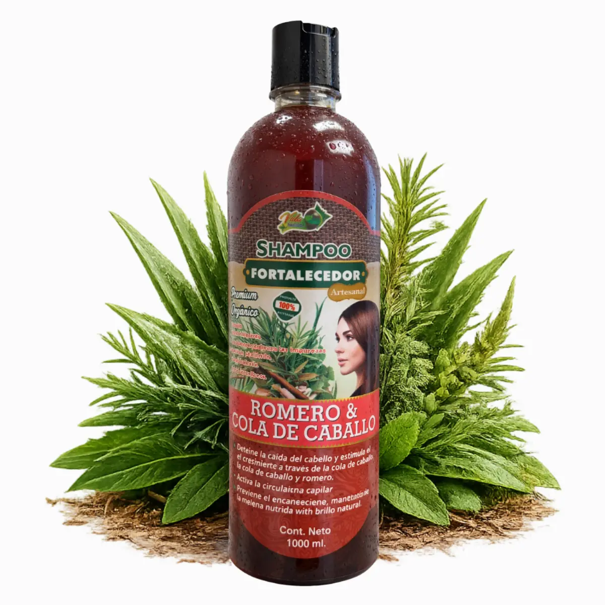 Rosemary & Horsetail Strengthening Haircare Cleanser, Aromatic Daily Shampoo for Shine, Strength & Hydration, 1L (33.9 Fl Oz) Herbal Hair Product, Hydrate, Gentle, Hydrating, Moisture, All Natural Shampoo, Any, Liquid