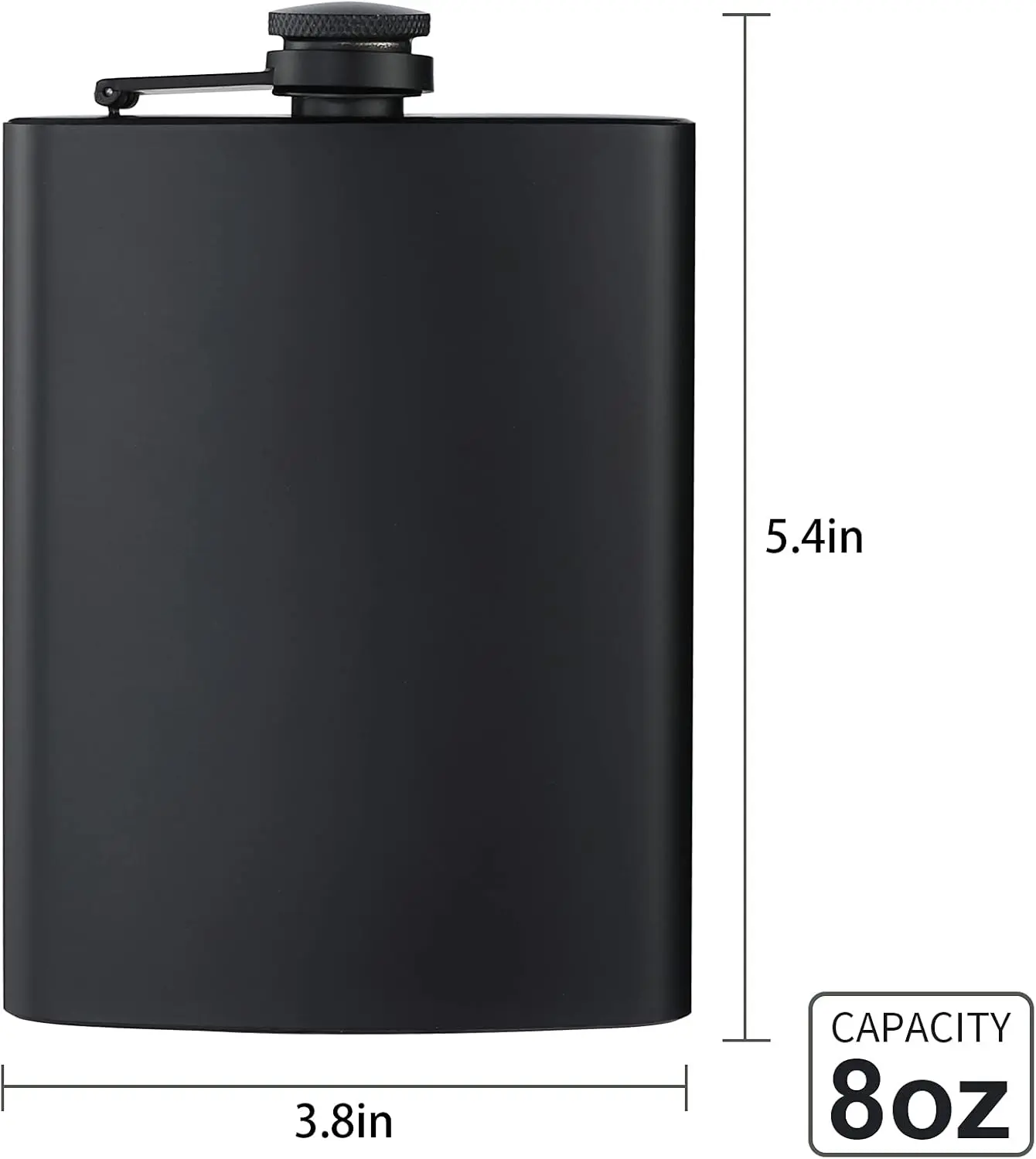 Custom Laser Engraved 8oz Flask Container Bottles