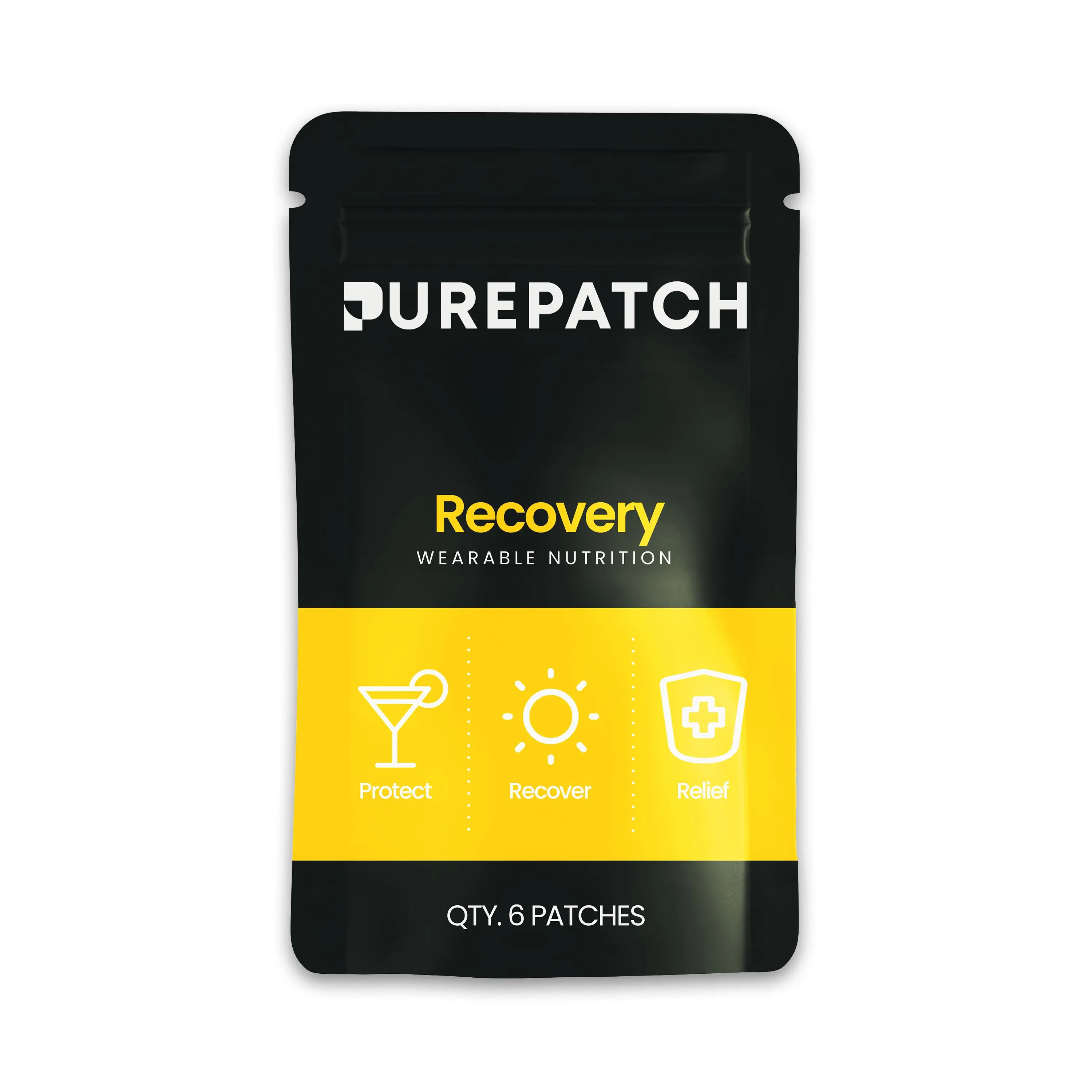 Recovery Wearable Nutrient Patch - Alcohol Relief with DHM, L-Glutathione, NAC & B Complex Blend - Party Recovery Patch