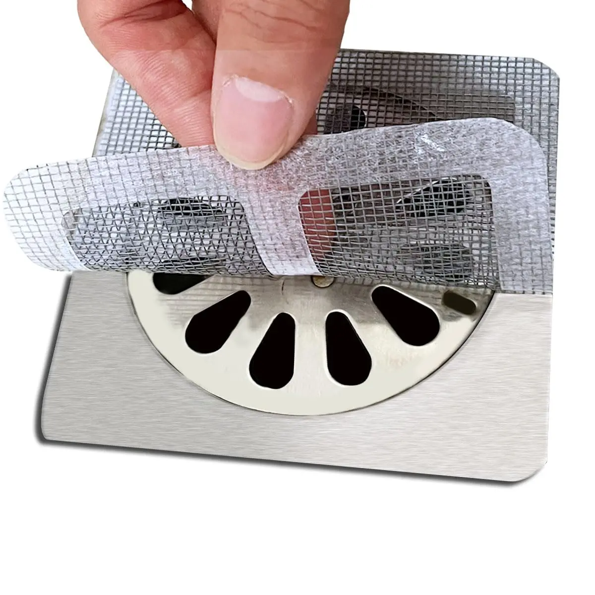 15 Pcs Disposable Fine-Mesh Structure Drain Blockers - Clog-Free Hair Catcher, Hands-Friendly Sewer Blocking Stickers for Bathroom Bathtub Sink, Drain Strainer Bathtub Accessories