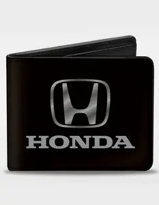 BUCKLE-DOWN  Mens Honda Bifold Wallet, Black