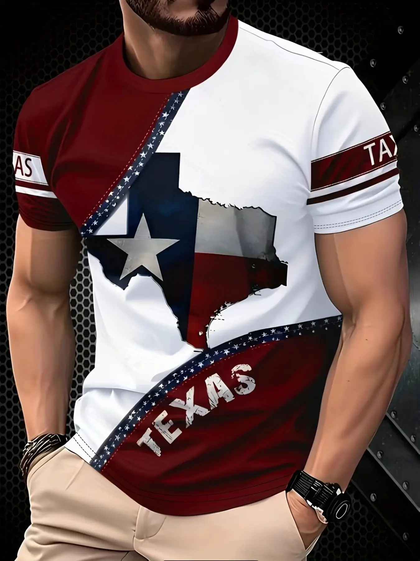 Men's 3D Digital Print T-Shirt Top, Casual Printed, Casual Street Style, Short Sleeve Comfort Fit, Summer Clothing, Gift for Friends, Outdoor Sports, Party Wear, Streetwear, Menswear