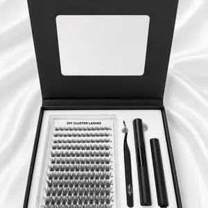 Lash Cluster Kit with Built-In Mirror, Beauty & Personal Care Makeup Eyelash Accessory