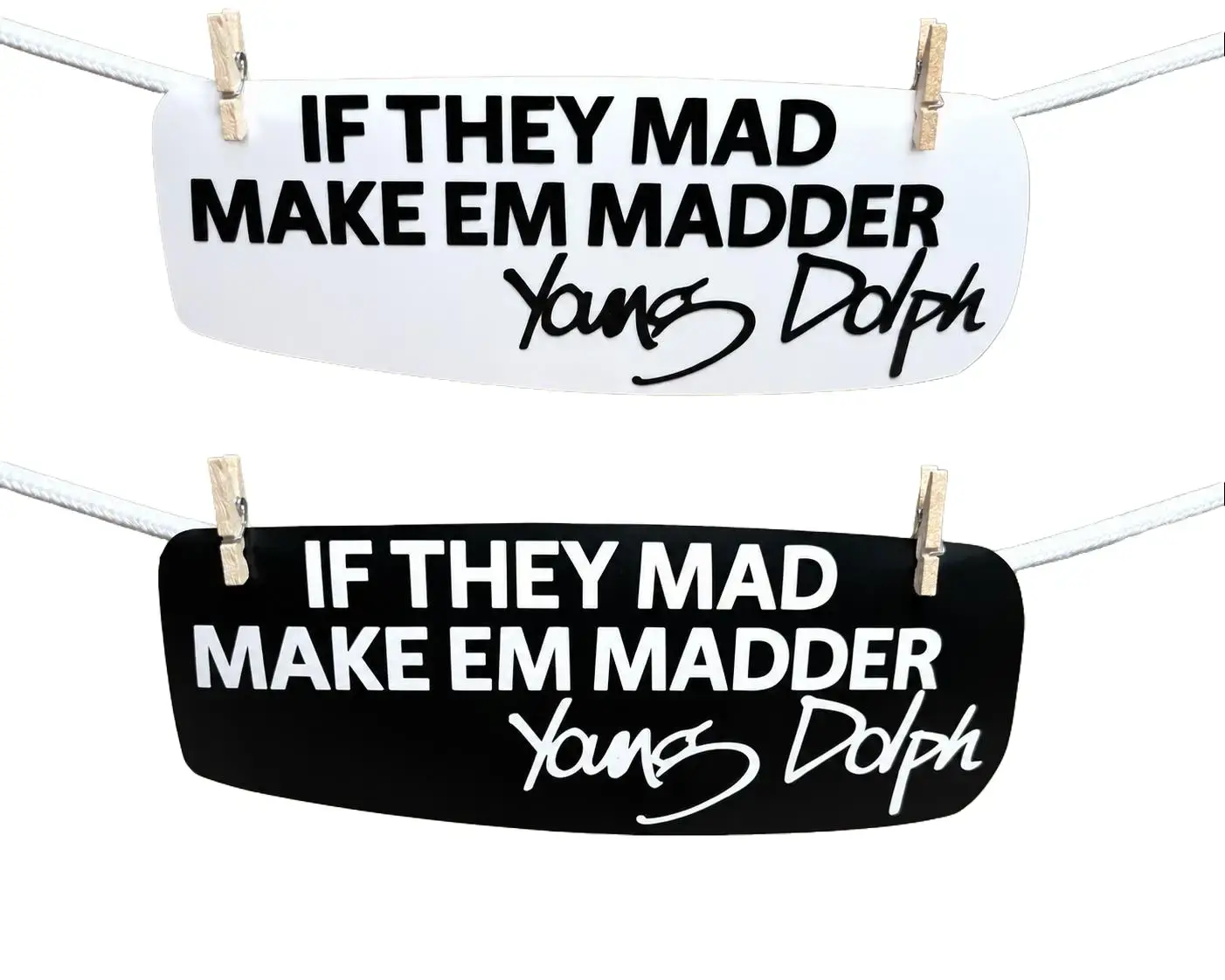 **Young Dolph "If They Mad, Make 'Em Madder'" Vinyl Decal Sticker | Premium Car, Truck, Laptop & Window Decal | 6", 8", 10" | Sticky Chix Shop