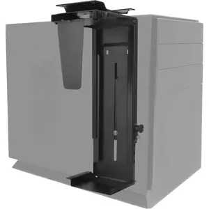 CPU Under Desk Mount Bracket -  Tower Wall and Under Counter Holder, 360  Swivel Adjustable Height and Width Wall-Mountable