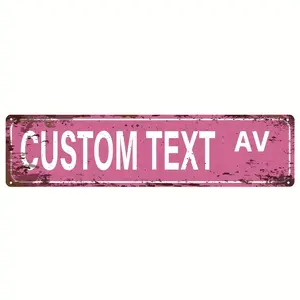 Pink Mermaid Wall Decor Metal Tin Signs Street Poster Cute Room Decor For Teen Girls 4x16 Inch