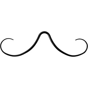 14G/16G Mustache Septum Ring, 316 Surgical Stainless Steel Septum Ring Piercing  for Women Men Halloween Christmas, Mustache Nose Piercings Black  Rainbow