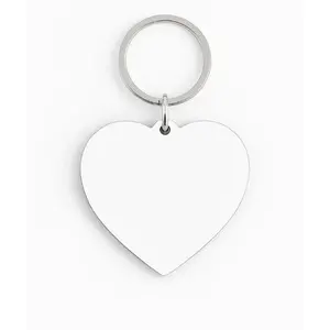 Personalized Sublimation Gift Romantic & Family Design Heart Shape Keychain for Personalization