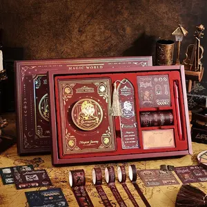 Mooncatcher Hary Botter Notebook High-Value Magic Academy DIY Journal Material Gift Box Student Handmade Journal Gift