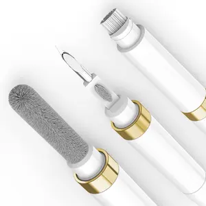 Dual-Brush Earbud Cleaning Pen | 4-in-1 Pro Kit for Precision & Durability, Tool Compatible with Airpods, Galaxy Buds, All  Headsets -