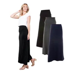 Azules 3-Pack Maxi Skirt – High Waist Flowy Long Skirt for Casual & Dressy Outfits