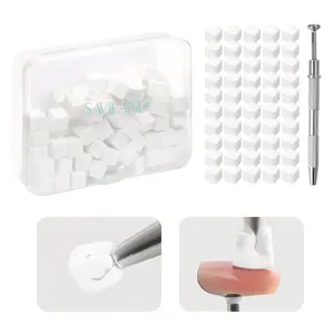 Saviland 100PCS Ombre Gradient Tools Set, Nail Sponges with Grabbing Pen for Aura Designs, Professional Art Accessories for DIY Salon Use