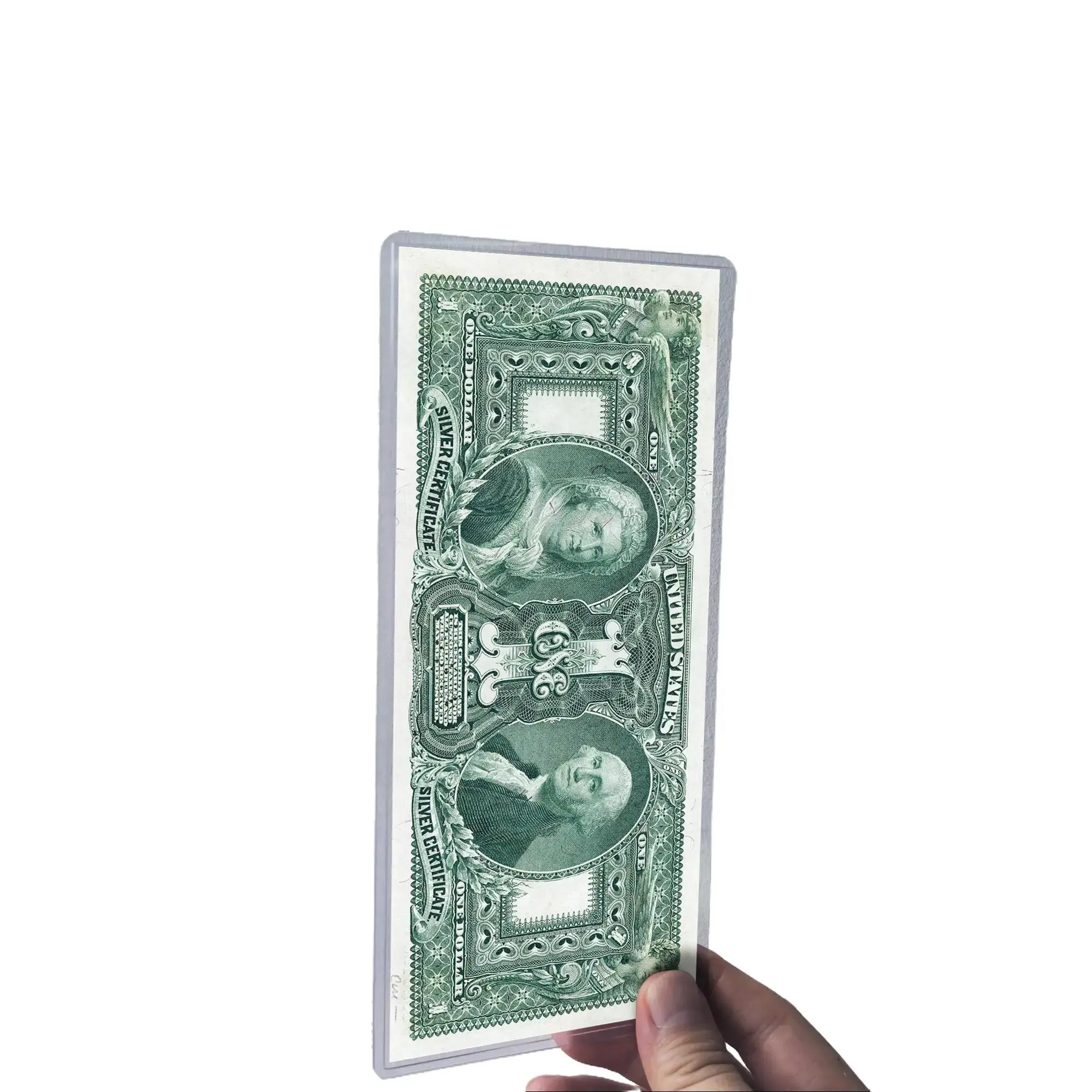 25 Pack Large Currency Toploader - Premium Dollar Bill Holders, Durable Protective Sleeves for Large Bills, Currency Notes & Collectibles