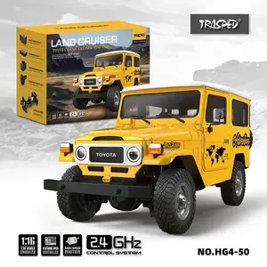 HG4-50 RC Car 1/16 Scale Simulation Off-Road Crawler High-Speed 4WD Vehicle with LED Lights Sound & Smoke Effect Hobby Grade Gift