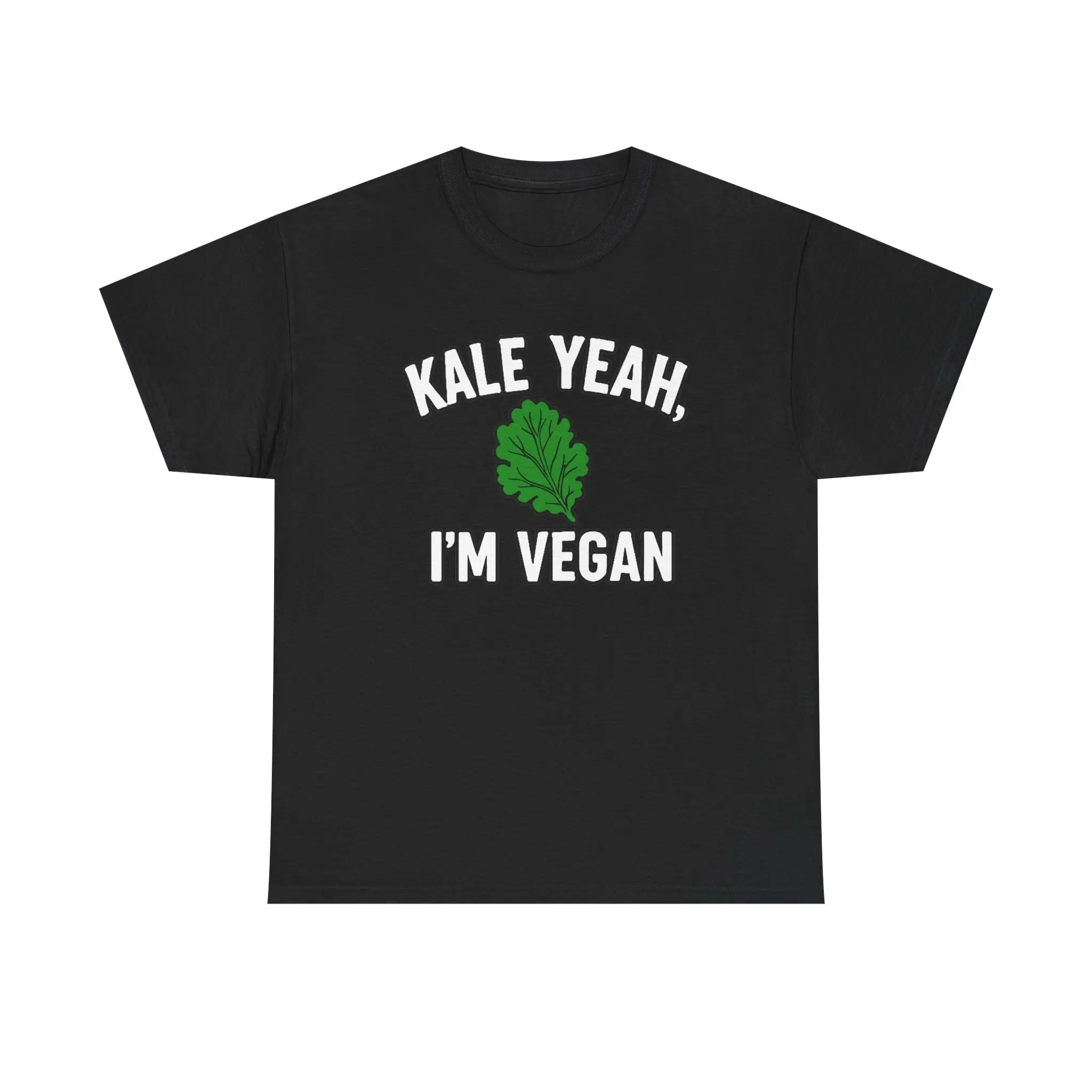 Kale Yeah I'm Vegan Tee | Leaf Graphic Vegan Shirt