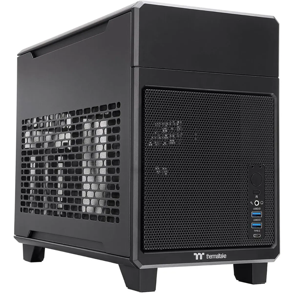 Thermaltake TR100 Mini-ITX Mini-Tower PC Case, Black, Made for Gaming, with USB Ports