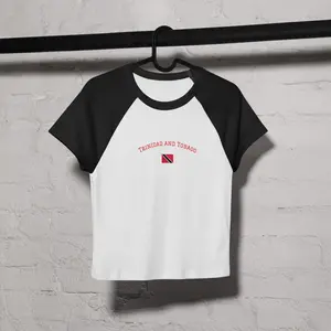 Trinidad and Tobago baby tee (small font)