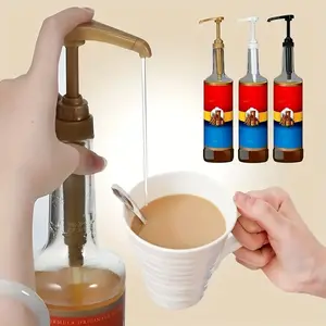 5PCS Coffee Syrup Pump Dispenser Set | Mess-Free Bottle Pumps for Torani Flavoring | Aesthetic Home Coffee Bar Accessories & Barista Essentials | Precise Measure Gadget for Latte Maker #CoffeeTok #HomeCafe
