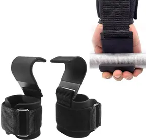 Men Women Weight Lifting Hooks Weightlifting Wrist Strap for Deadlift Heavy Duty Power Wrist Straps Hand Grip Support for Deadlifts Pull Ups Shrugs Gym Gloves Gym Lifting Grips Wrist Straps