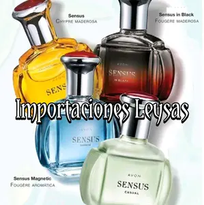 "Sensus" Set de 4 Perfumes para Caballero Eau de Toilette *Sensus-Sensus Casual- Sensus Magnetic and Sensus in Black all News in Sealed Box 3.4 fl oz