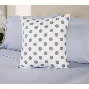 Home Reflection Cotton Pique Embroidered 20"x20" Dec Pillow