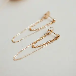 Hello Adorn Skyla Double Annex Stud Earrings - Unique Double Stud Earrings - Any Occassion Jewelry - Women's Fashion Accessory