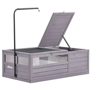 Aivituvin-AIR21  Wooden Tortoise House | Large Turtle Habitat