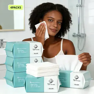Disposable Face Towels, Soft Material, Clean Skin, 1/2/4 Packs, Dry Wipes, Facial Towels, Wash Cloths, Thickened, for Cleansing, Makeup Removal, Skincare, Gentle