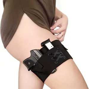 Women's Tactical Leg Holster, Elastic Concealed Gun Holder, Quick Draw Pistol Case, Adjustable for Pt-22,.22 Tcp,.380,p238,ruger Lcp