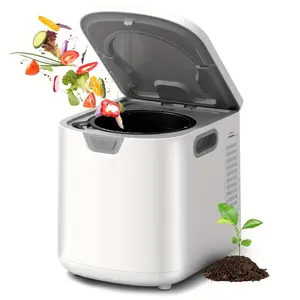 Kismile Kitchen Composter 3.5L/2.5L Large Capacity Odor-Free & Quiet Countertop Compost Bin for Home Self-Cleaning Automatic Food Waste Disposer Machine White