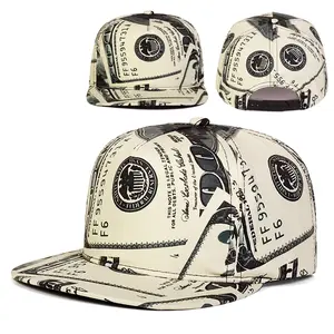 Dollar Printing Patterns Cap for Men and Women fashion Hip Hop Caps outdoor sun visor cap