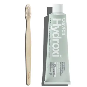 Davids starter kit - Hydroxi™ whitening+enamel health toothpaste w/ nano hydroxyapatite & bamboo toothbrush - TikTok exclusive