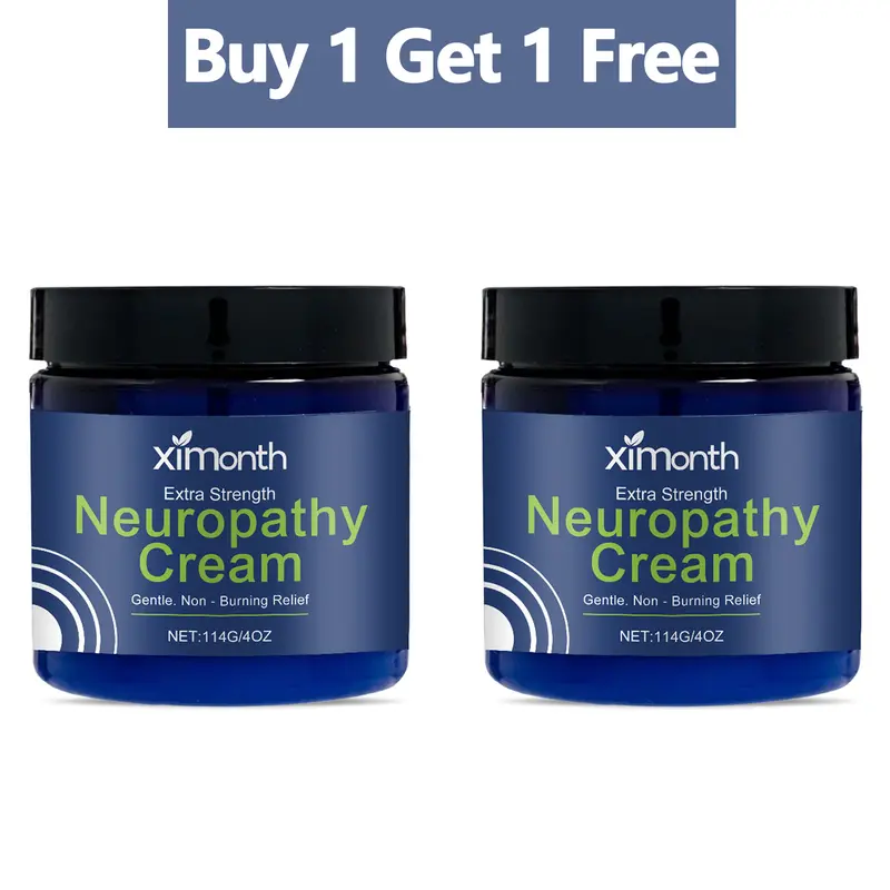 【Buy 1 Get 1 Free】Neuropathy Cream - Soothing Cream for Feet, Legs, Hands, Etc ,Non-Greasy, Gentle, Non-Burning with Cooling Effect