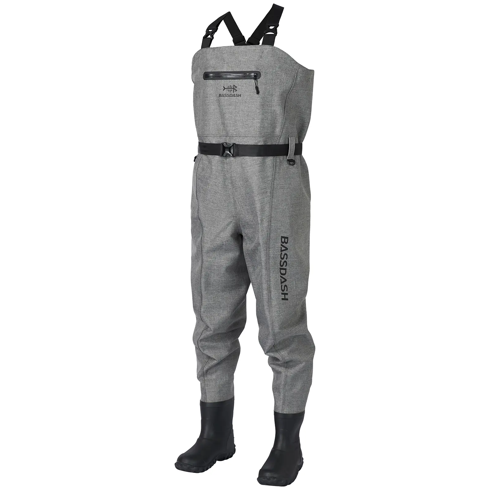 Bassdash 3D Boot Foot Game Wader Heather Grey Ultra High Strength PVC Fishing Hunting Chest Waders for Men Bassdash 3D Boot Foot Game Wader Heather Grey Ultra High Strength PVC Fishing Hunting Chest Waders for Men