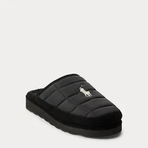 Polo Ralph Lauren - Reade Suede-Trim Quilted Scuff Slipper