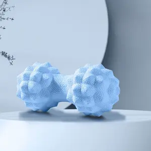 Dual-head massage ball, suitable for physical therapy--a tool used for deep tissue massage, for fascia relaxation, muscle soothing, and acupoint massage