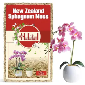 Zealand Sphagnum Moss, 100g(8L When Hydrated), for Orchid Repotting Succulent Sarracenia Potted  Gardening & Reptiles