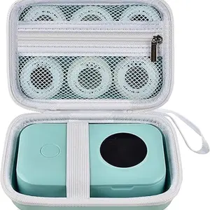 Storage Box for Label Maker, 1 Piece Label Maker Storage Box, Label Maker Storage Holder, Home Organizer for Label Maker, Tape Paper Roll & USB Cable