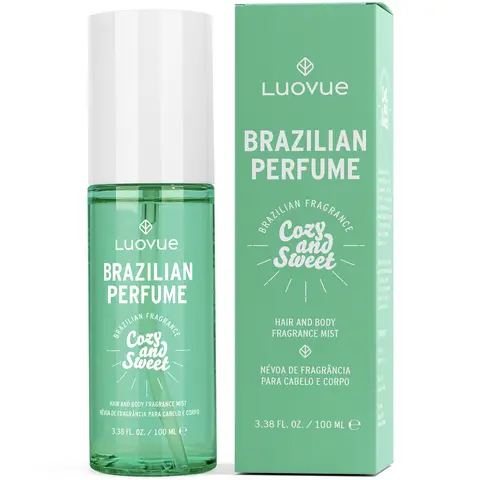 Brazilian Passion & Vitality: Hair Perfume, Body Mist for Women and Men, Cozy & Sweet 3.38 fl oz