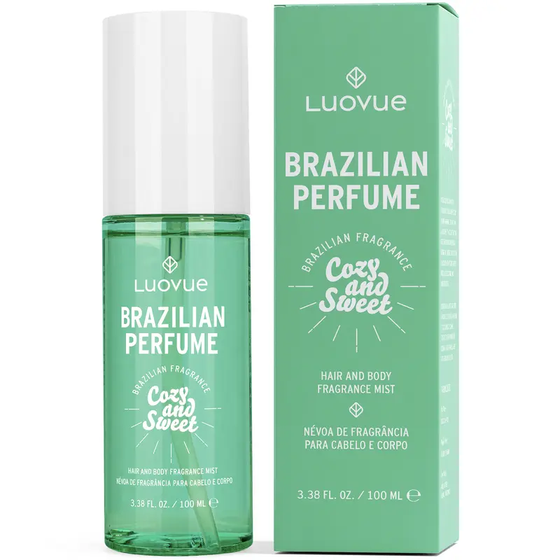 Brazilian Passion & Vitality: Hair Perfume, Body Mist for Women and Men, Cozy & Sweet 3.38 fl oz