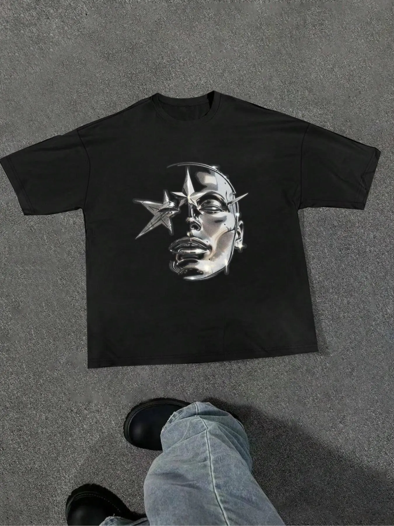 Men's Regular Fit Round Neck Graphic Tee, Casual Printed Short Sleeve Crew Neck T-shirt for Summer, Fashion Men's Top for Daily Wear, Casual Streetwear, Apparel T Shirt