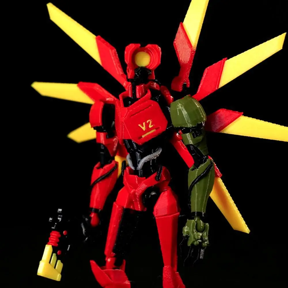 3D Printed Figures Dummy 13 Ultrakill V2 V1 Series Toys Action Multi-Jointed Movable Mannequin Shapeshift Robot Children Gifts