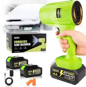 Cordless Snow Blower Electric with 2x4.0Ah Batteries & Charger Lightweight Handheld for Car Dryer Snow Lawn Patio Garden Dust Cleaner