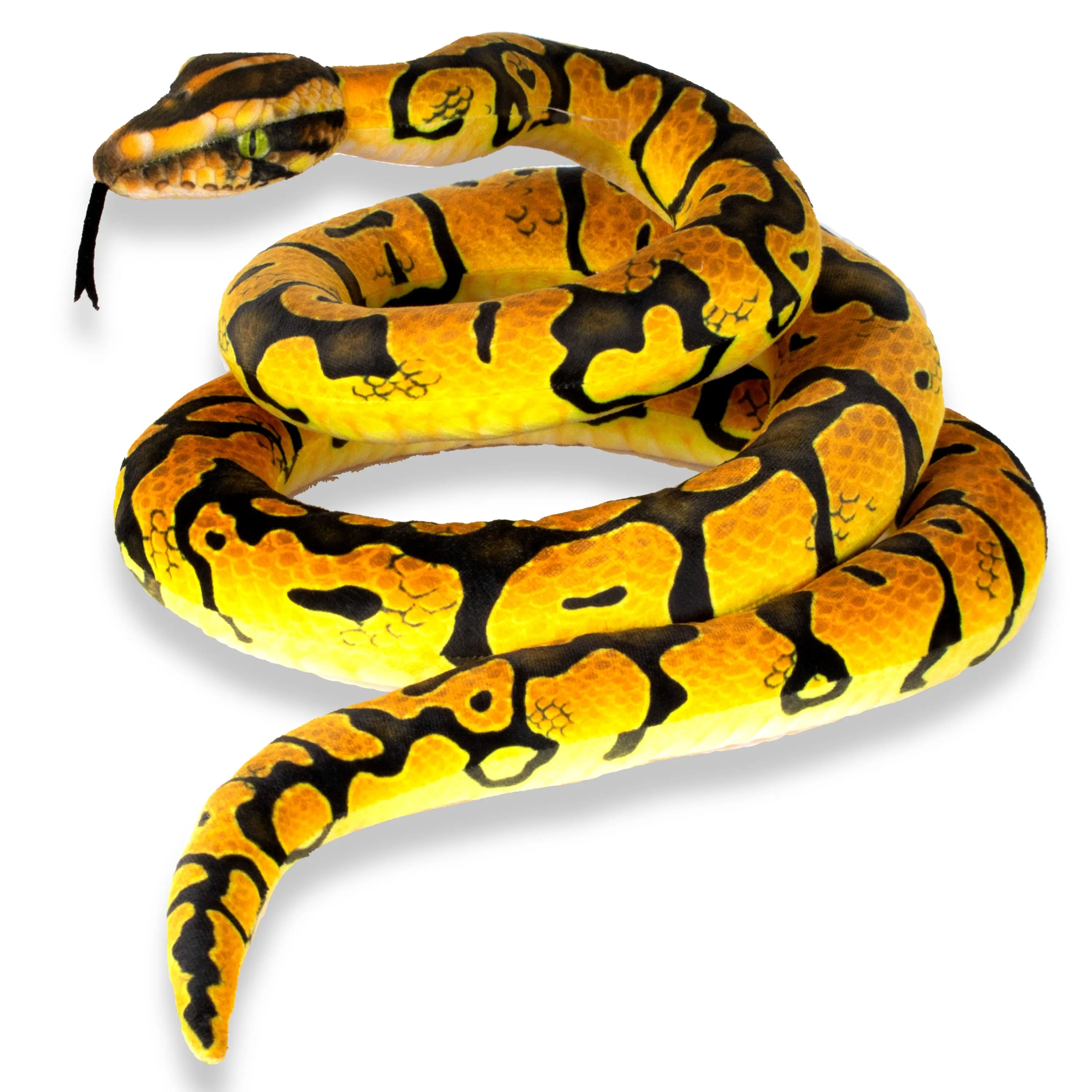 Real Planet™ Yellow Python Realistic Plush Stuffed Animal